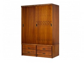 Guarda Roupa Armario Roupeiro Domus Cyrus Madeira 6223 02 Portas 1.20 m